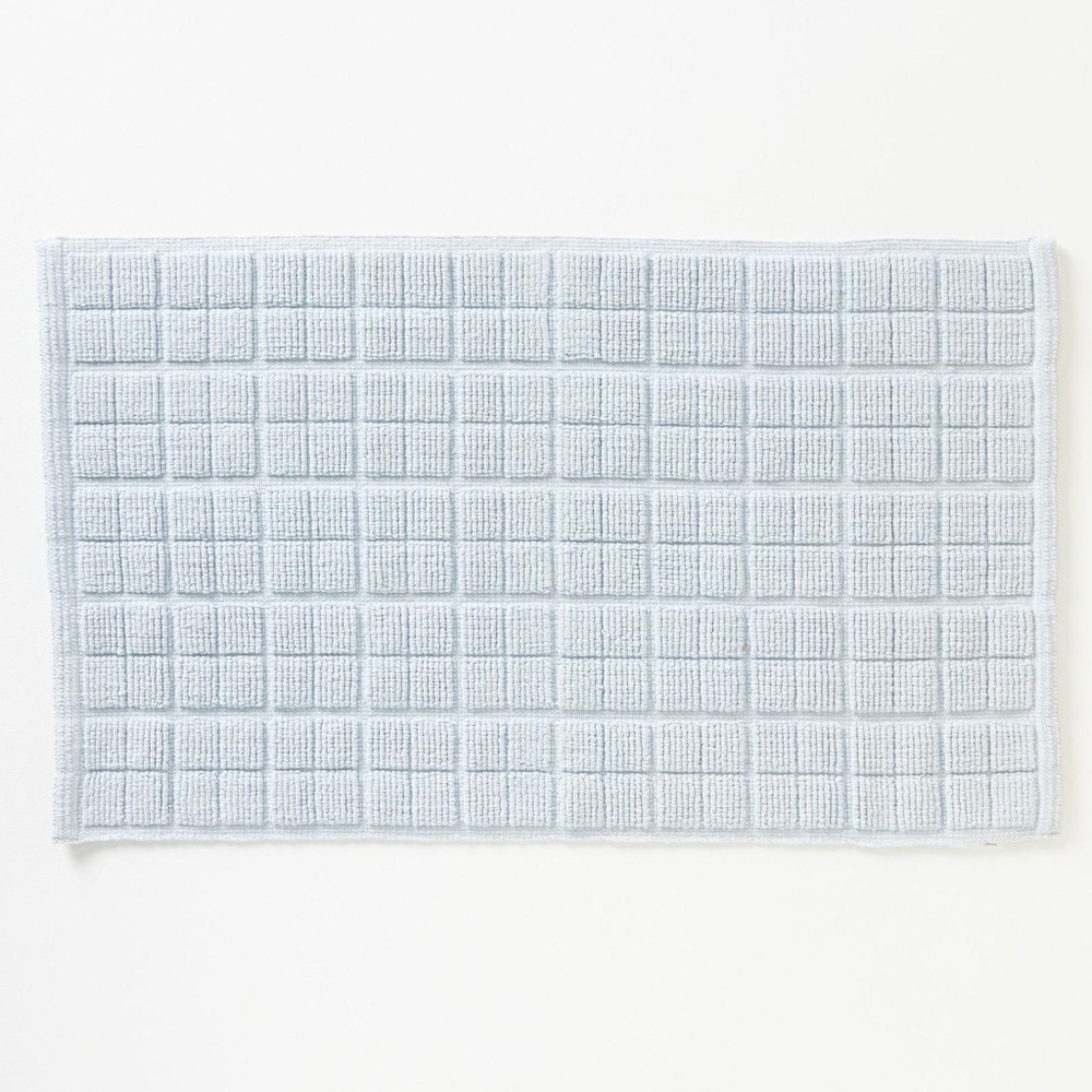 2 - NWT Anthropologie Marie Grid Cotton Bath Mat 21x34
